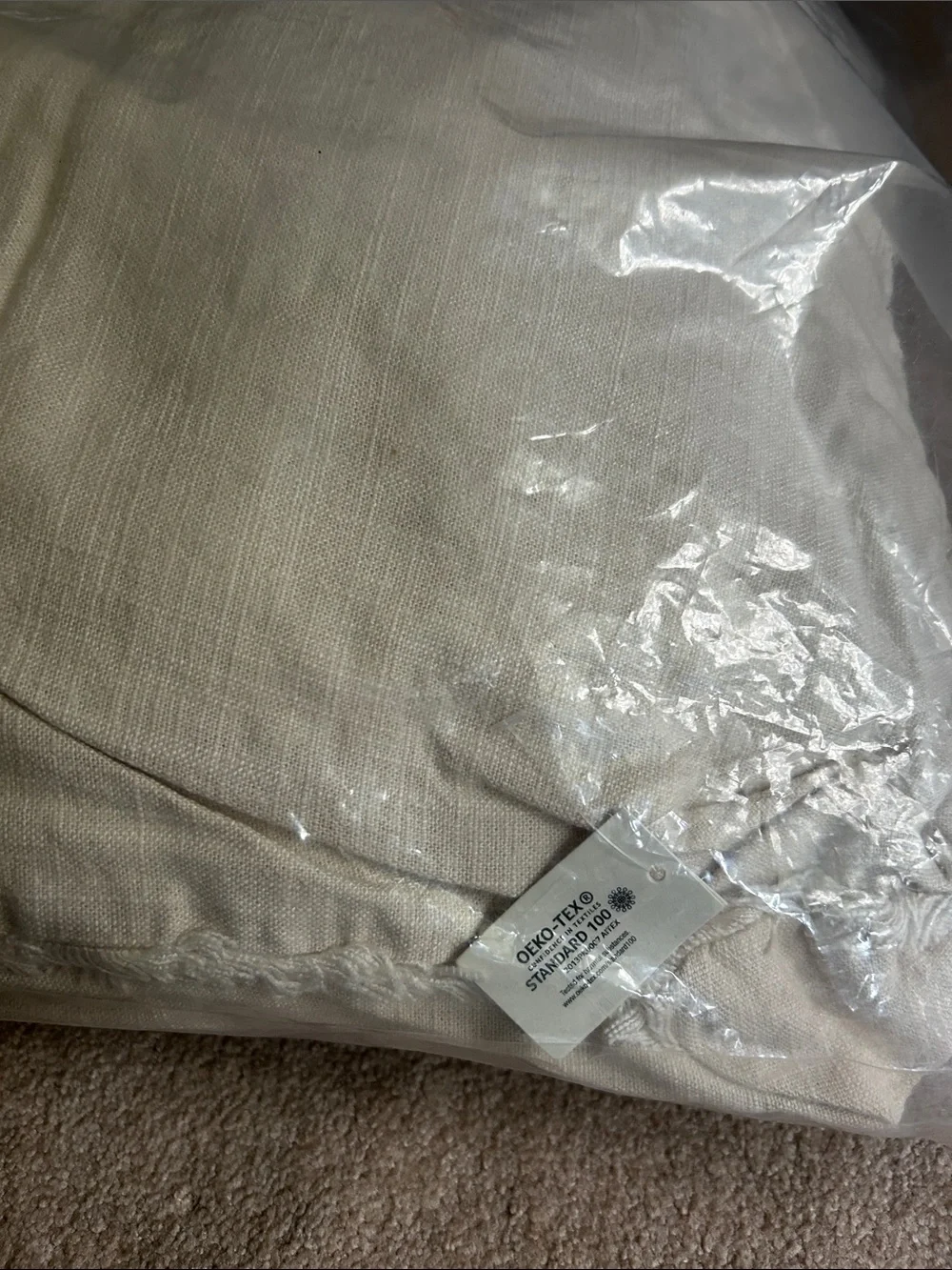 Casaluna Euro Heavyweight Linen Blend Pillow, Natural 26” x 26”